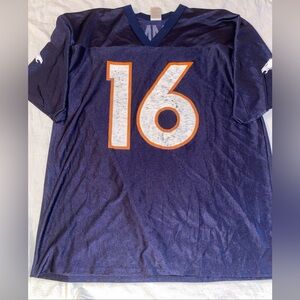 NFL Team Apparel Jake Plummer #16 Denver Broncos Football Jersey Mens XL Blue
